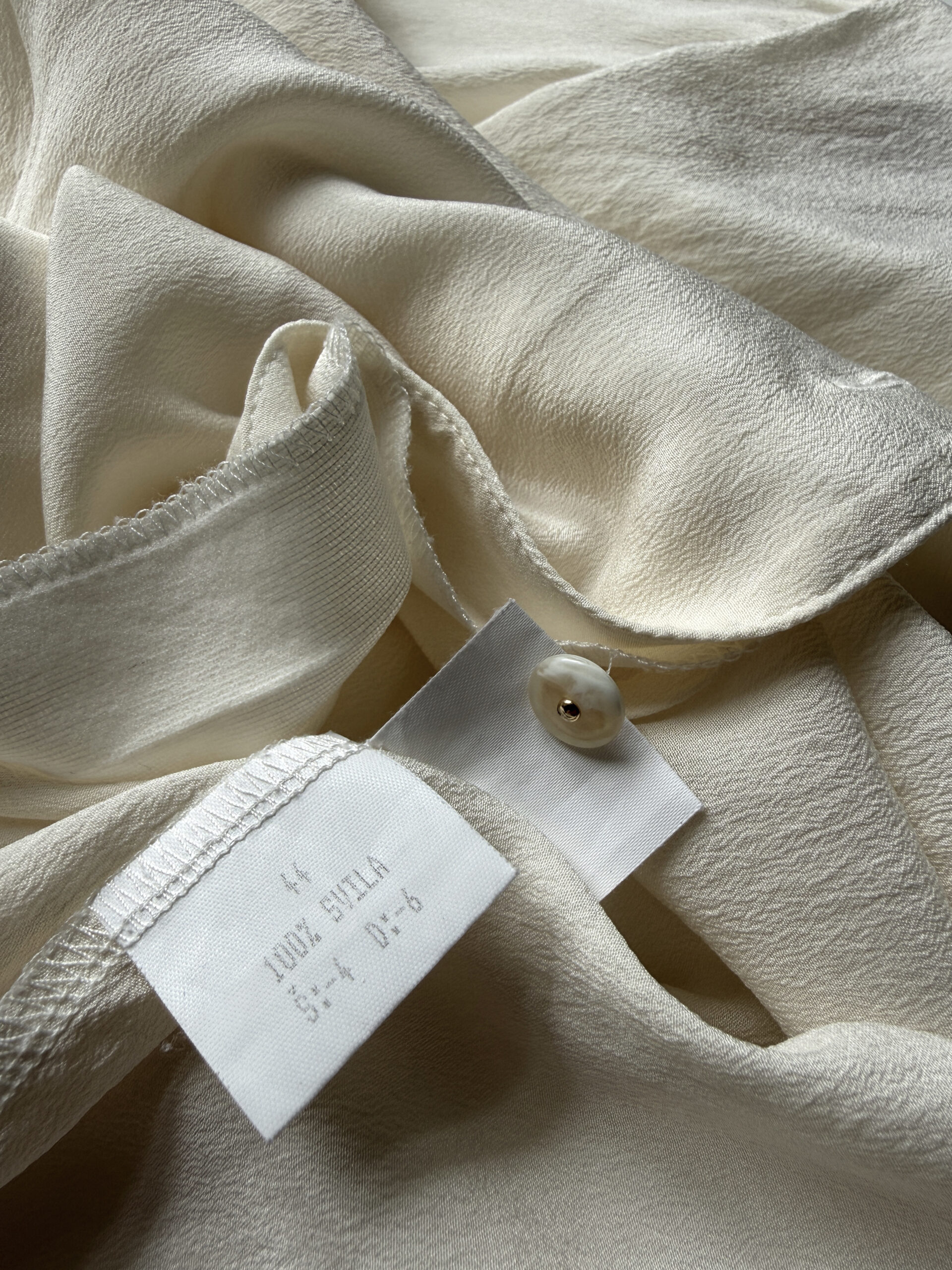 Silk Embroidered-Collar Blouse - Image 5