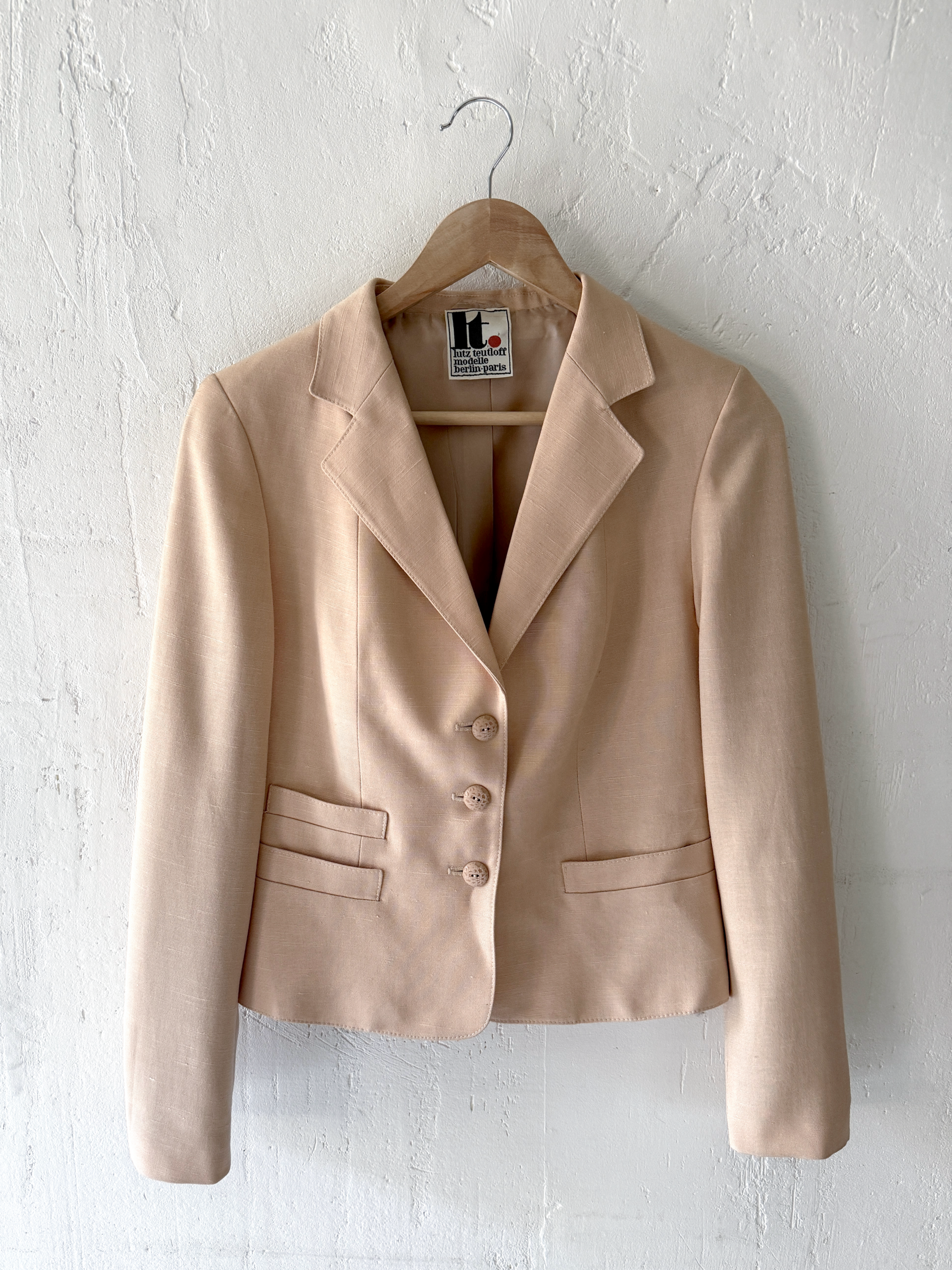 Blush Beige Tailored Blazer