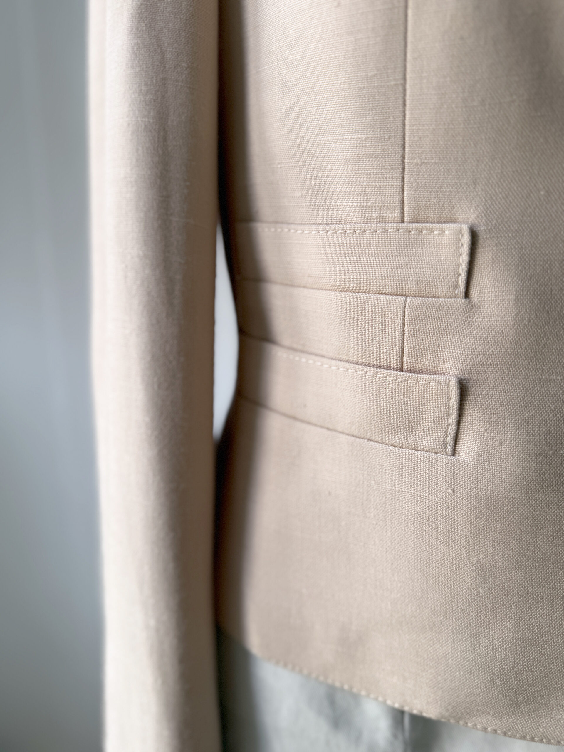 Blush Beige Tailored Blazer - Image 4