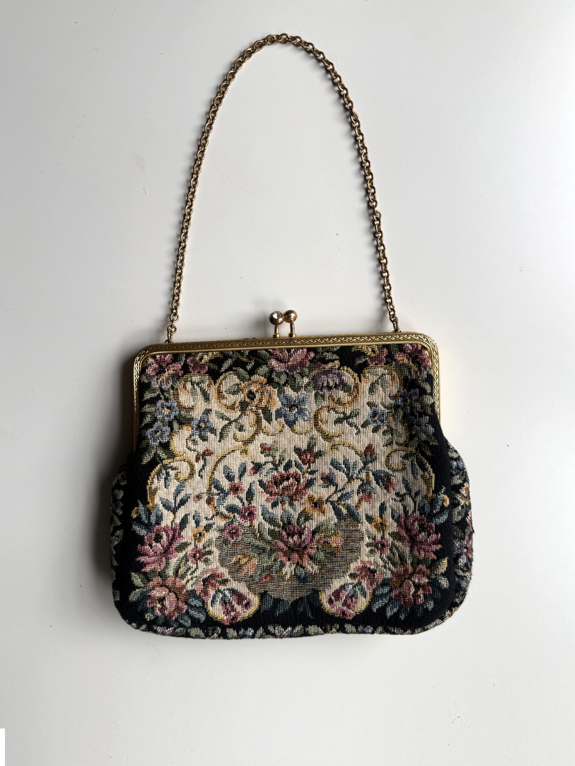 Floral Tapestry Purse