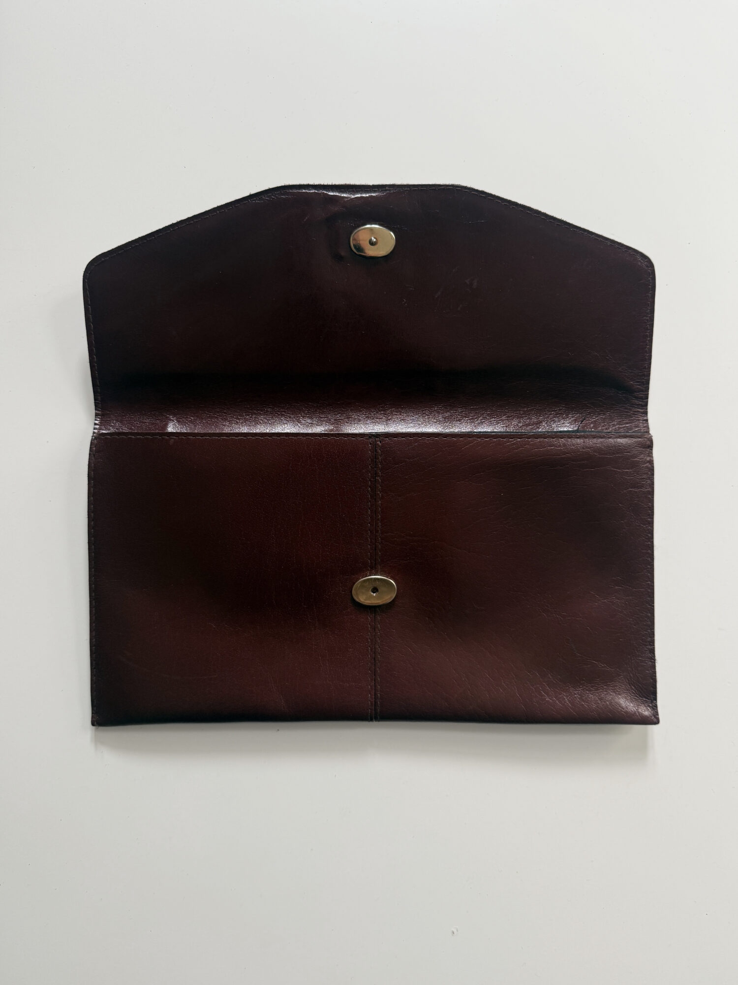 Leather Envelope Clutch