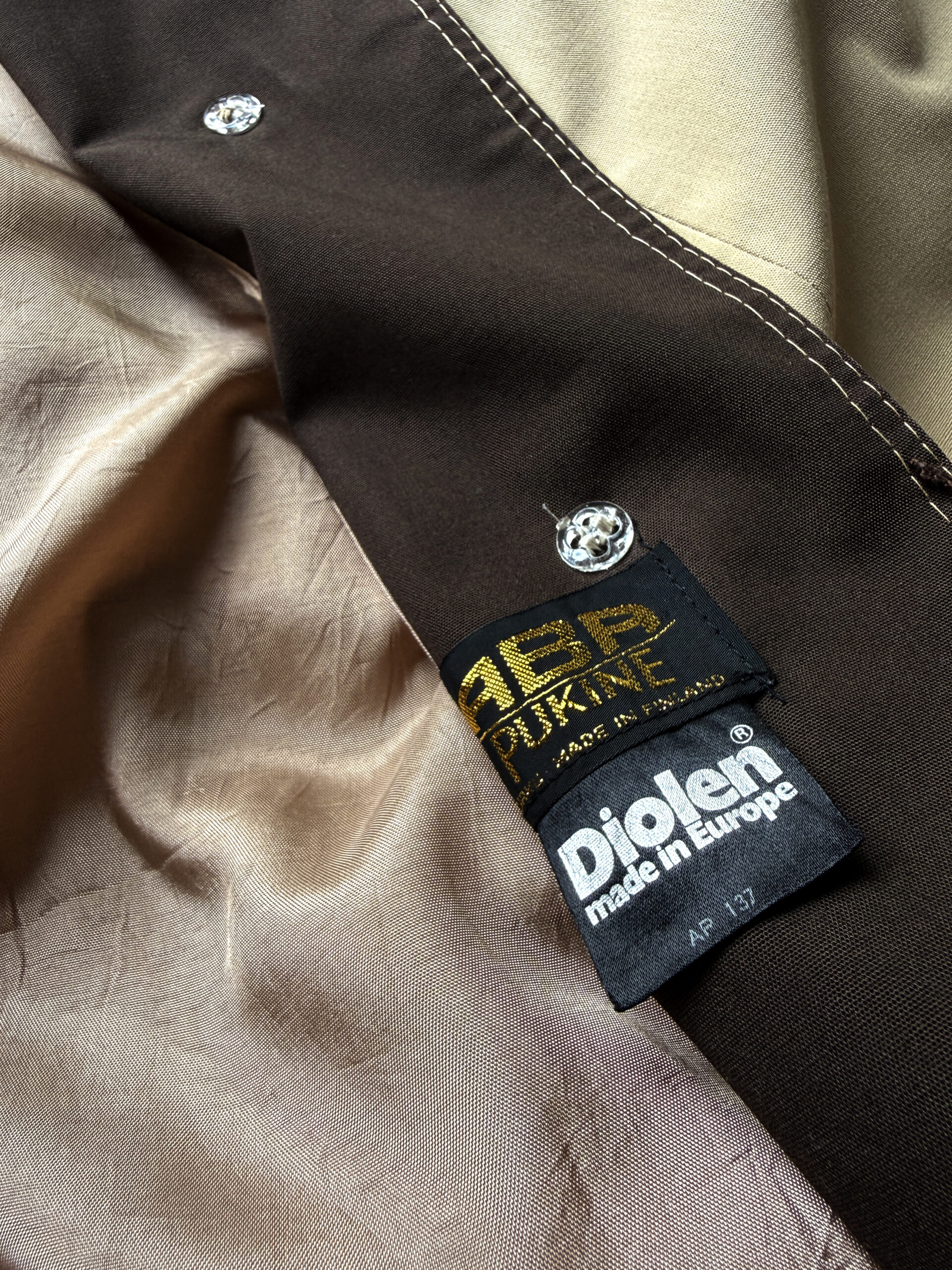 Beige & Brown Contrast Trench - Image 6