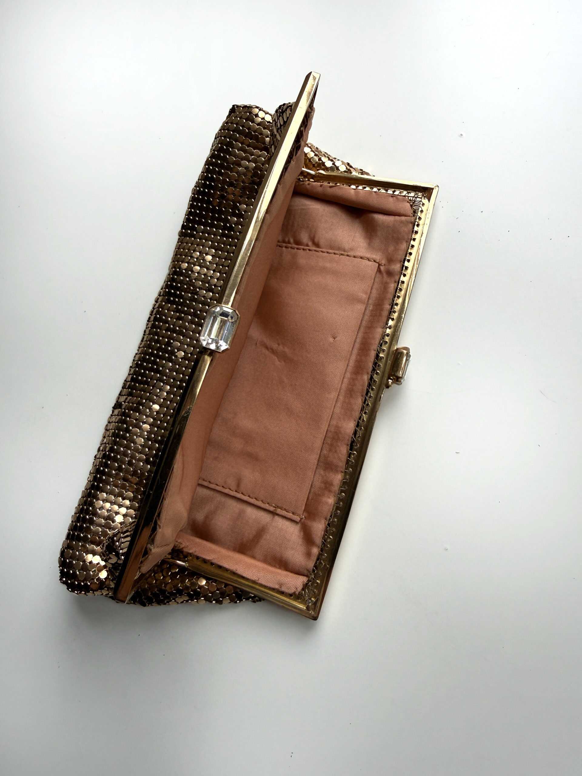 Bronze Mesh Mini Clutch