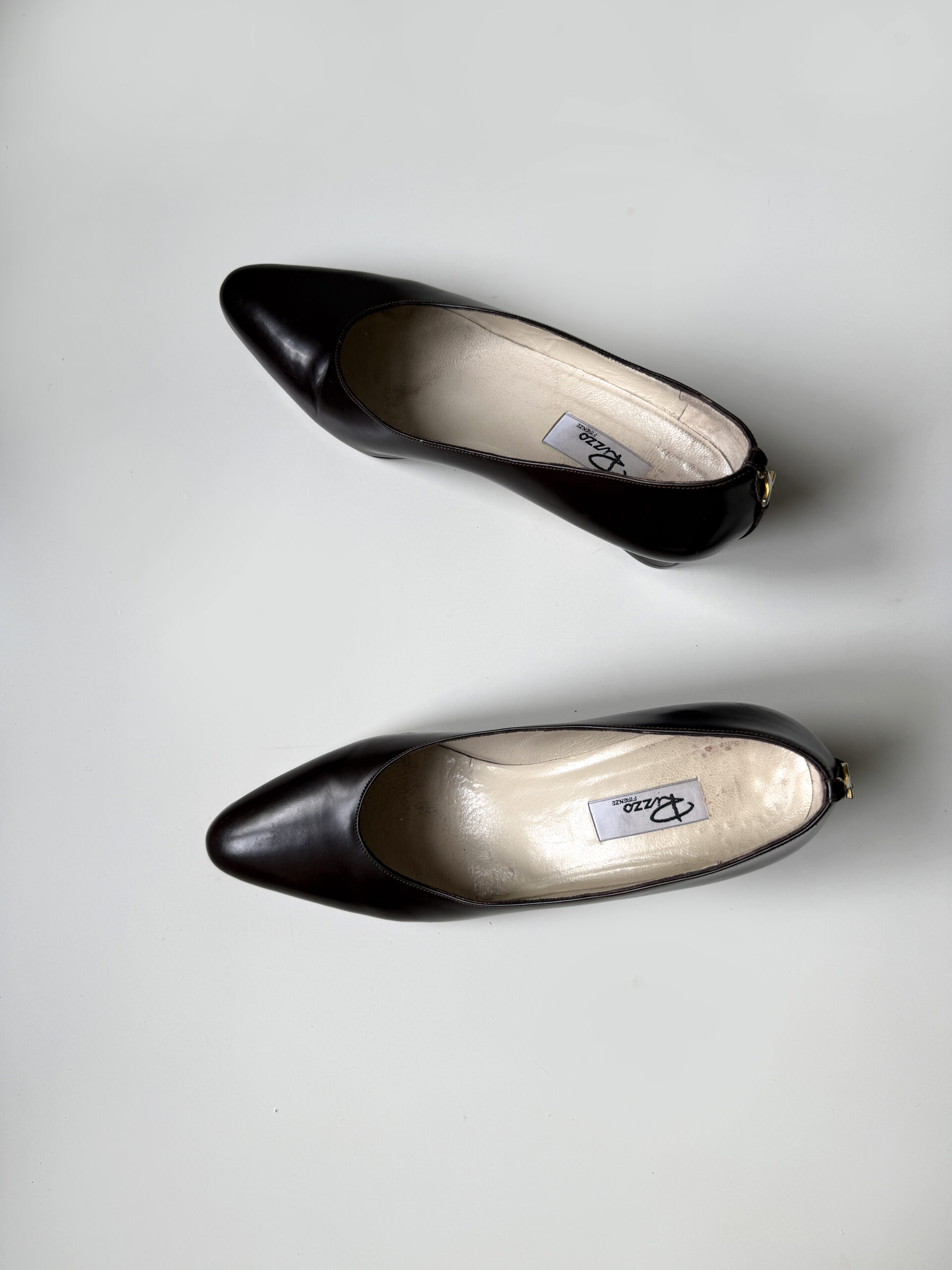 Dark Brown Leather Pumps - Image 3