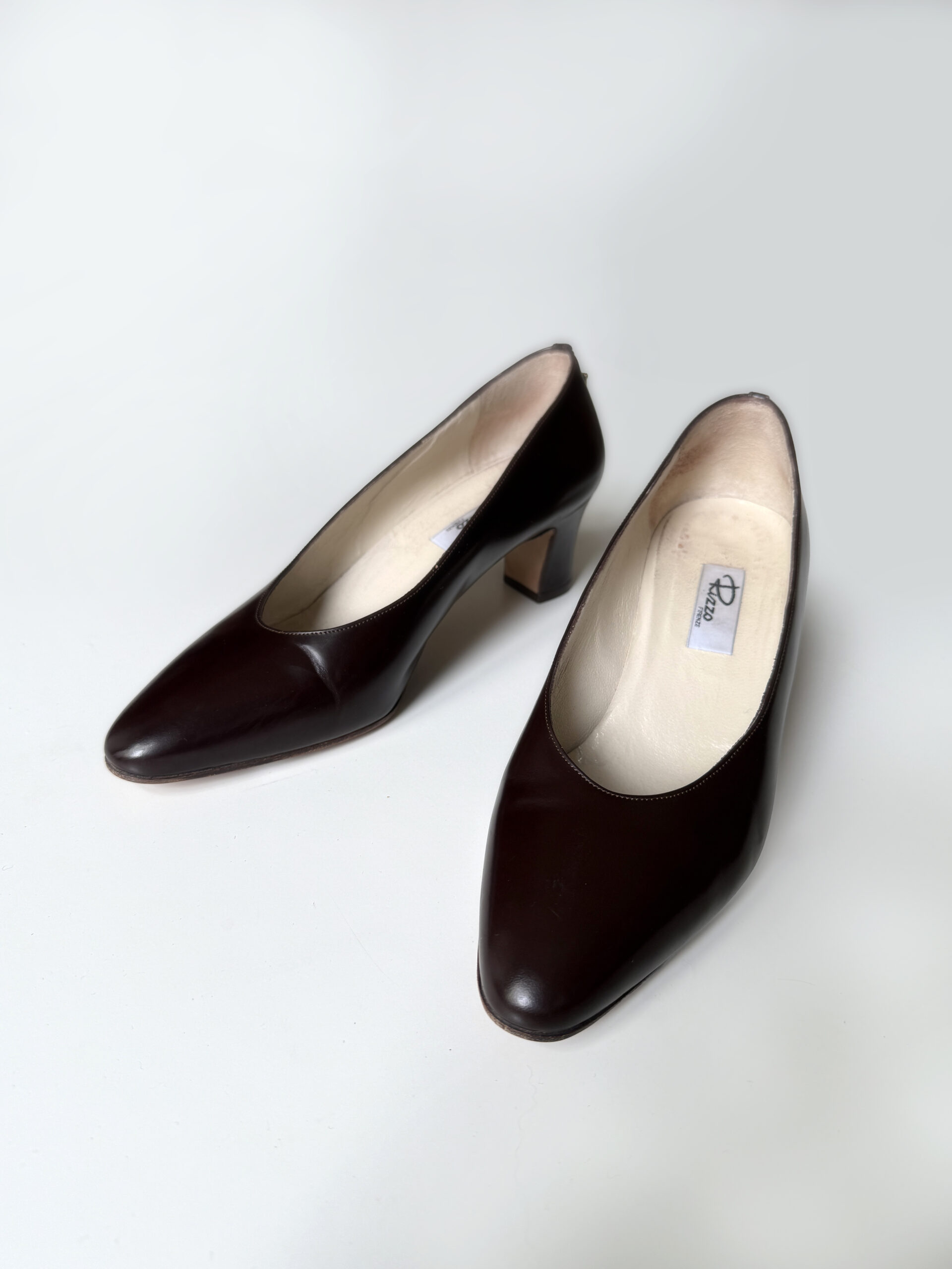 Dark Brown Leather Pumps - Image 4