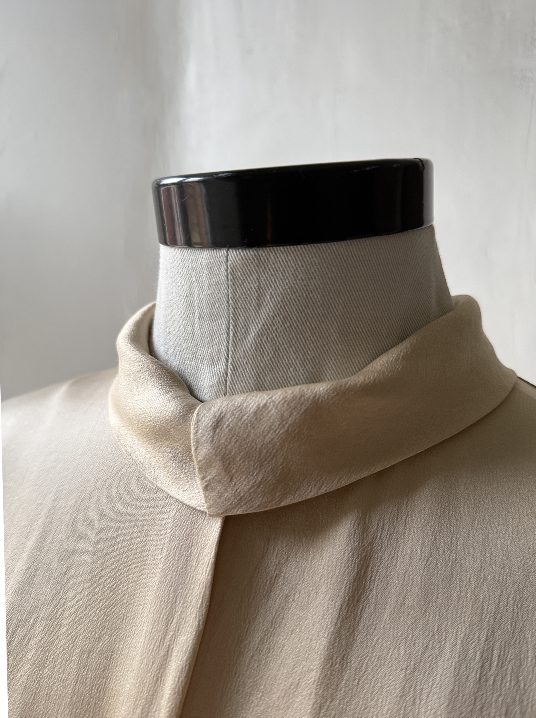 Champagne Silk Blouse - Image 2