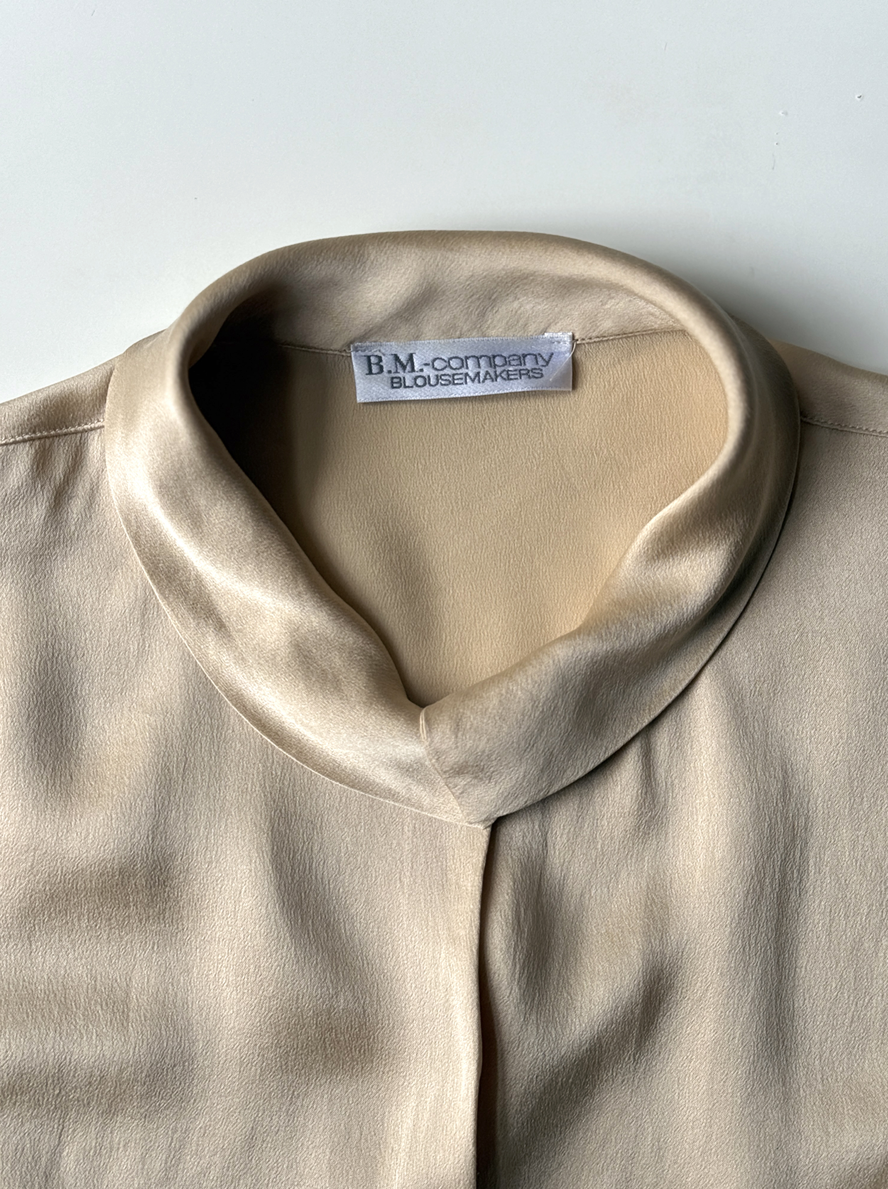 Champagne Silk Blouse - Image 4