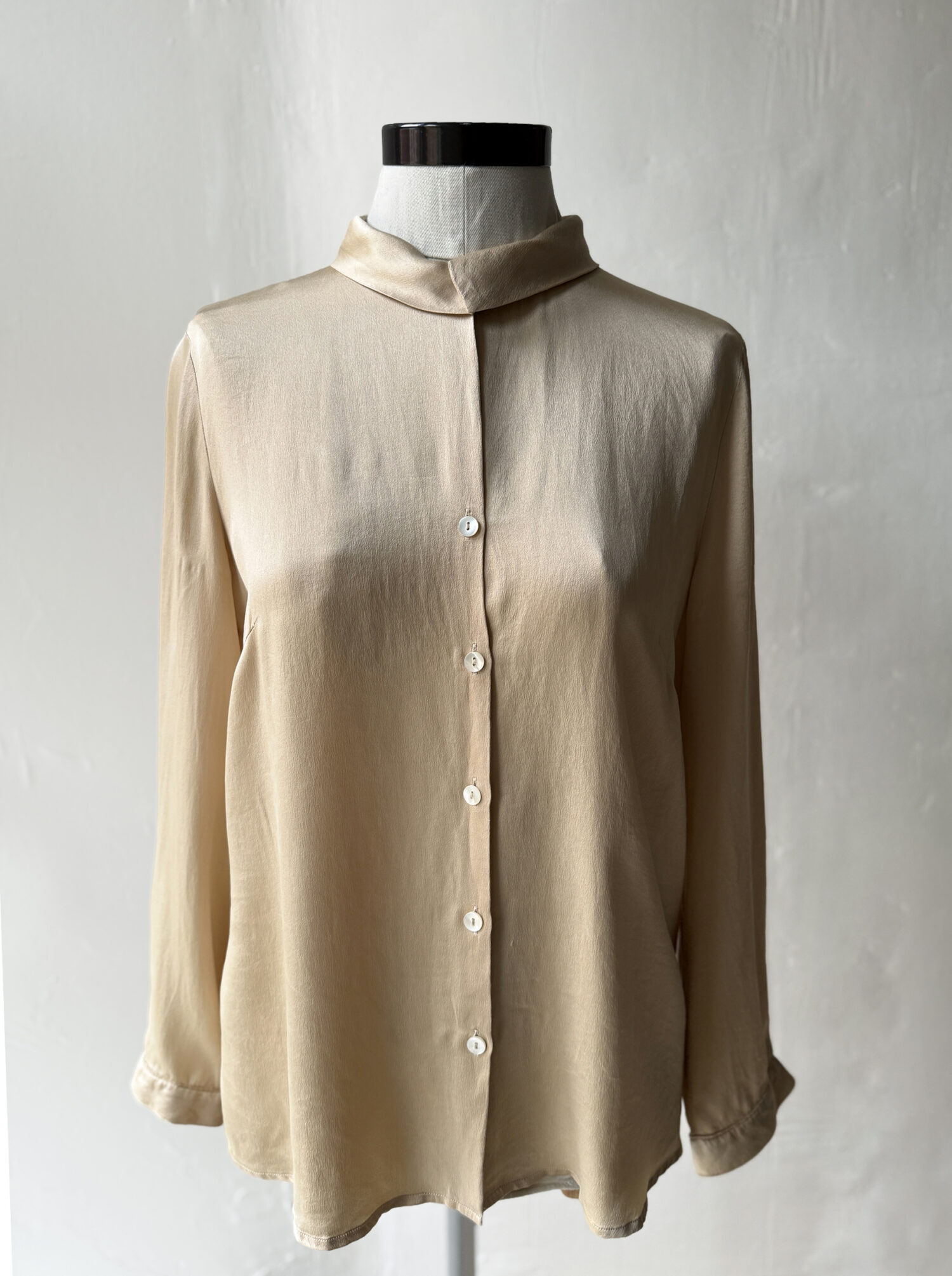Champagne Silk Blouse