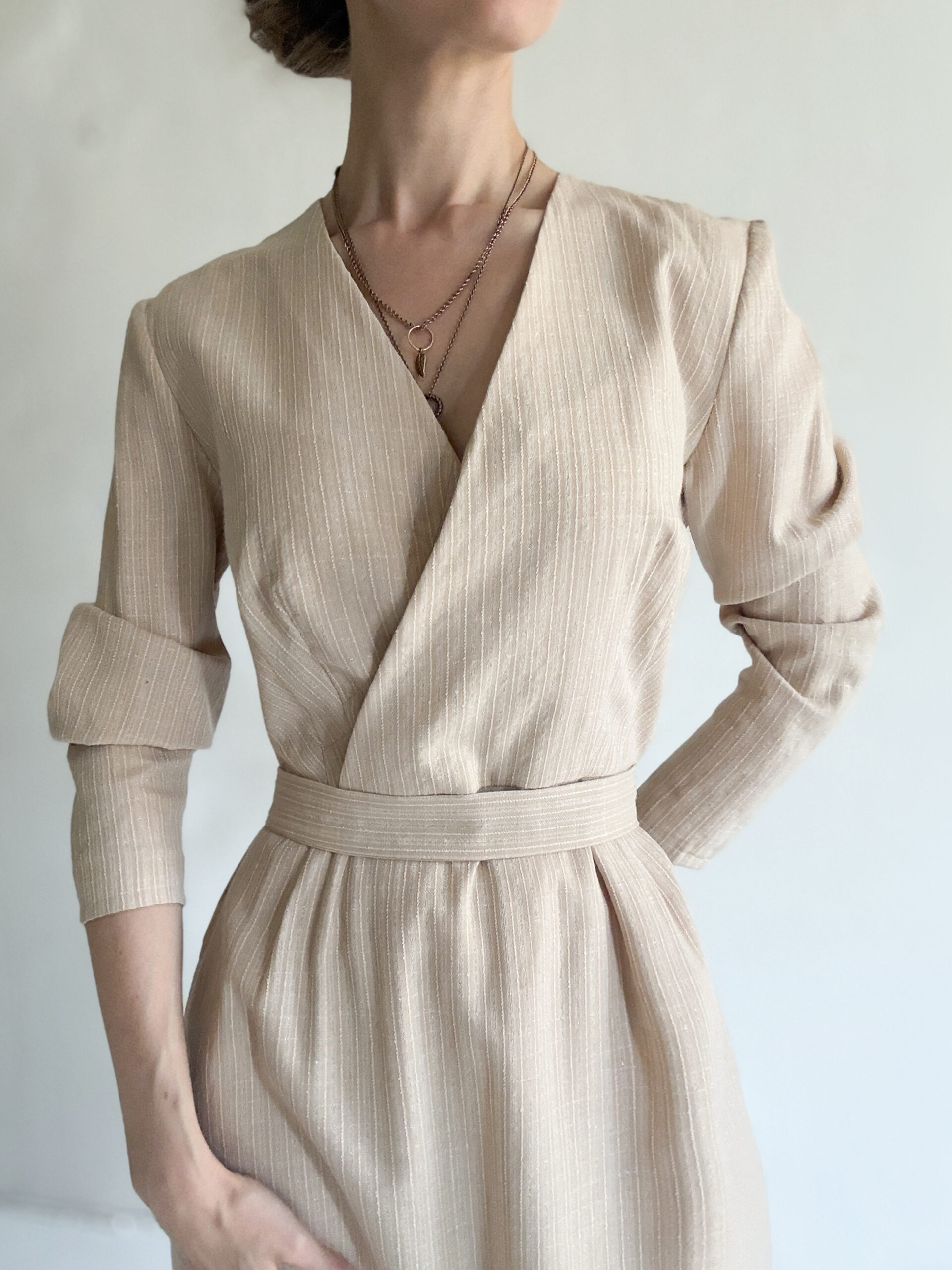 Tailor-Made Golden Thread Dress