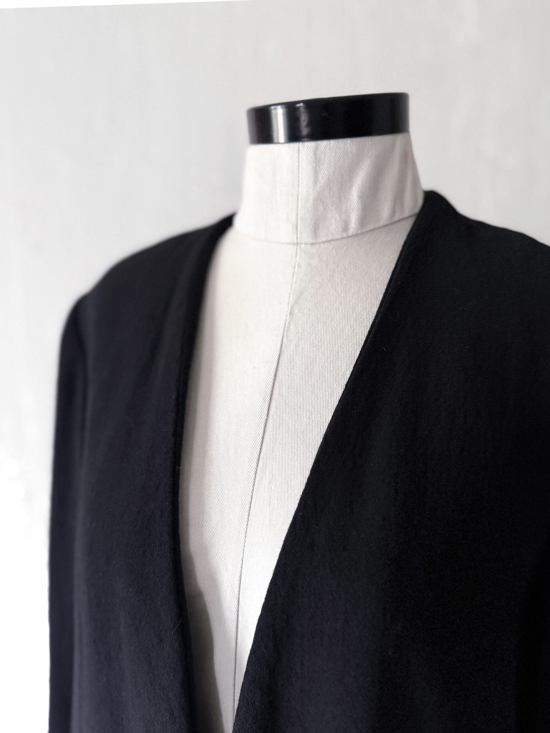 Handmade Virgin Wool Jacket with Lace Trim - Image 7